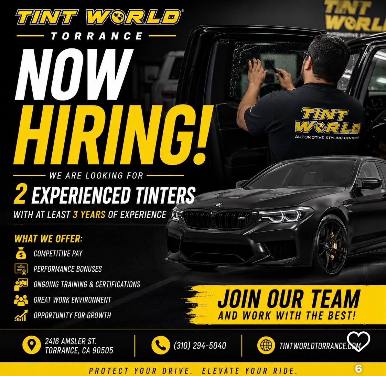 🚨 NOW BOOKING TINT JOBS & LOOKING FOR SUBCONTRACT WORK! 🚨 Cant