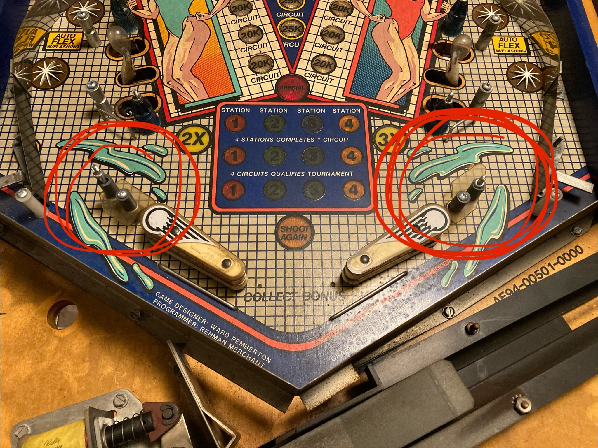 What materials can replace broken plastic guides in a pinball machine? display picture 1