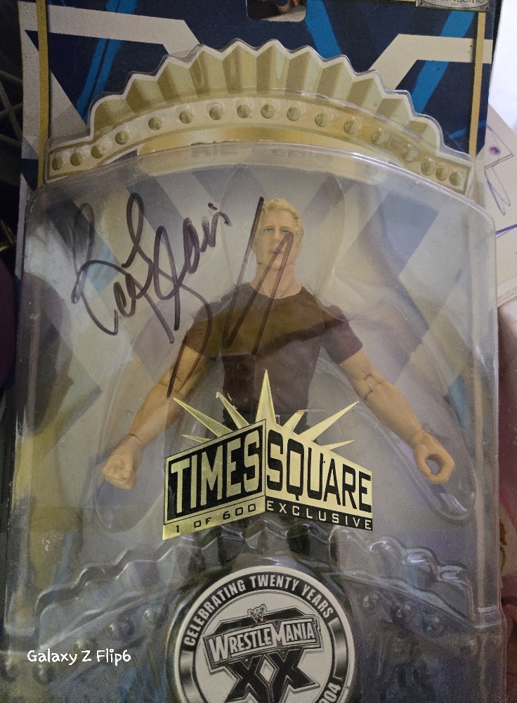 Ric Flair and Triple H signed wrestling figures