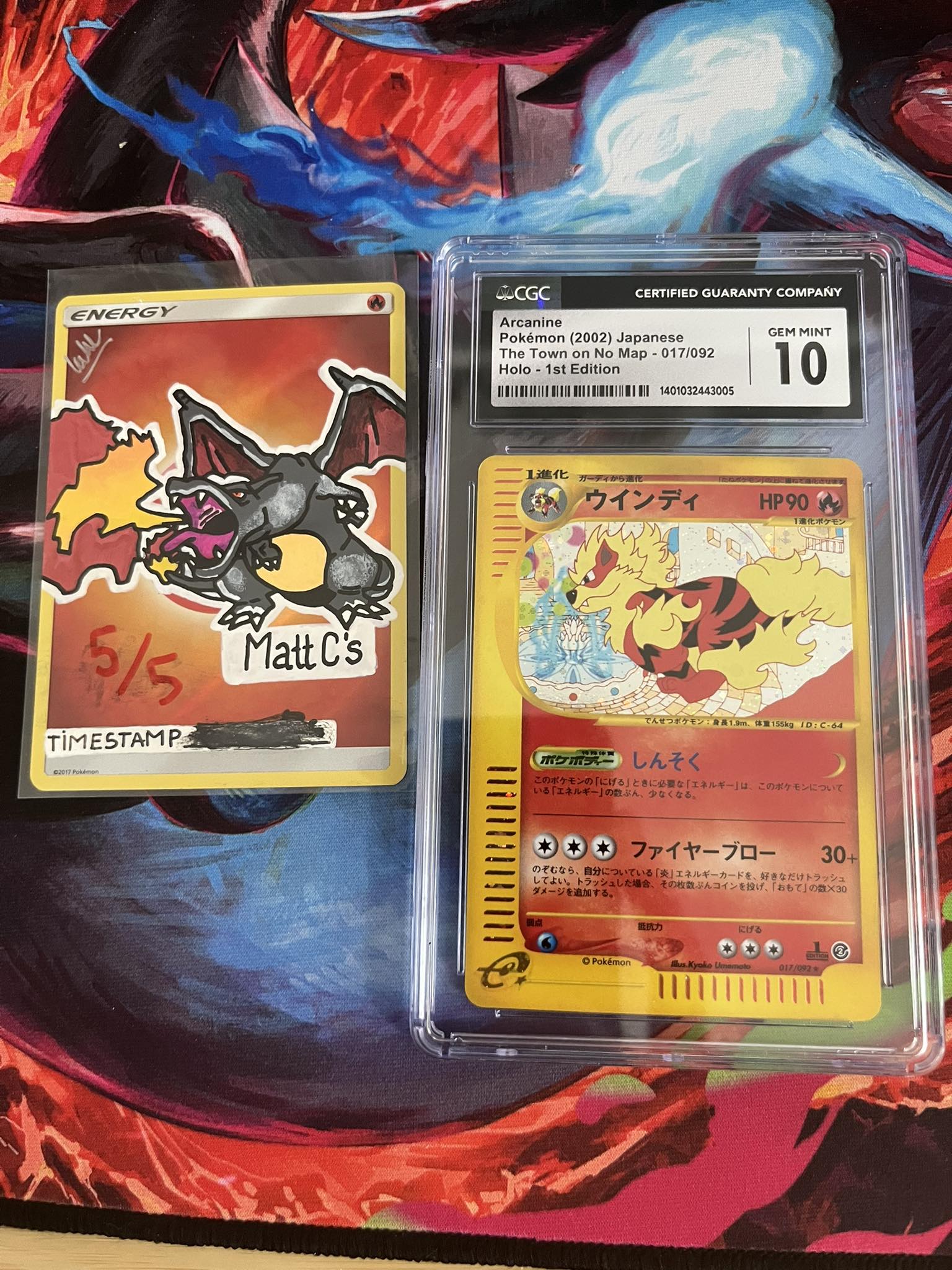 CGC 10 1st Ed Town on No Map Arcanine Holo for sale