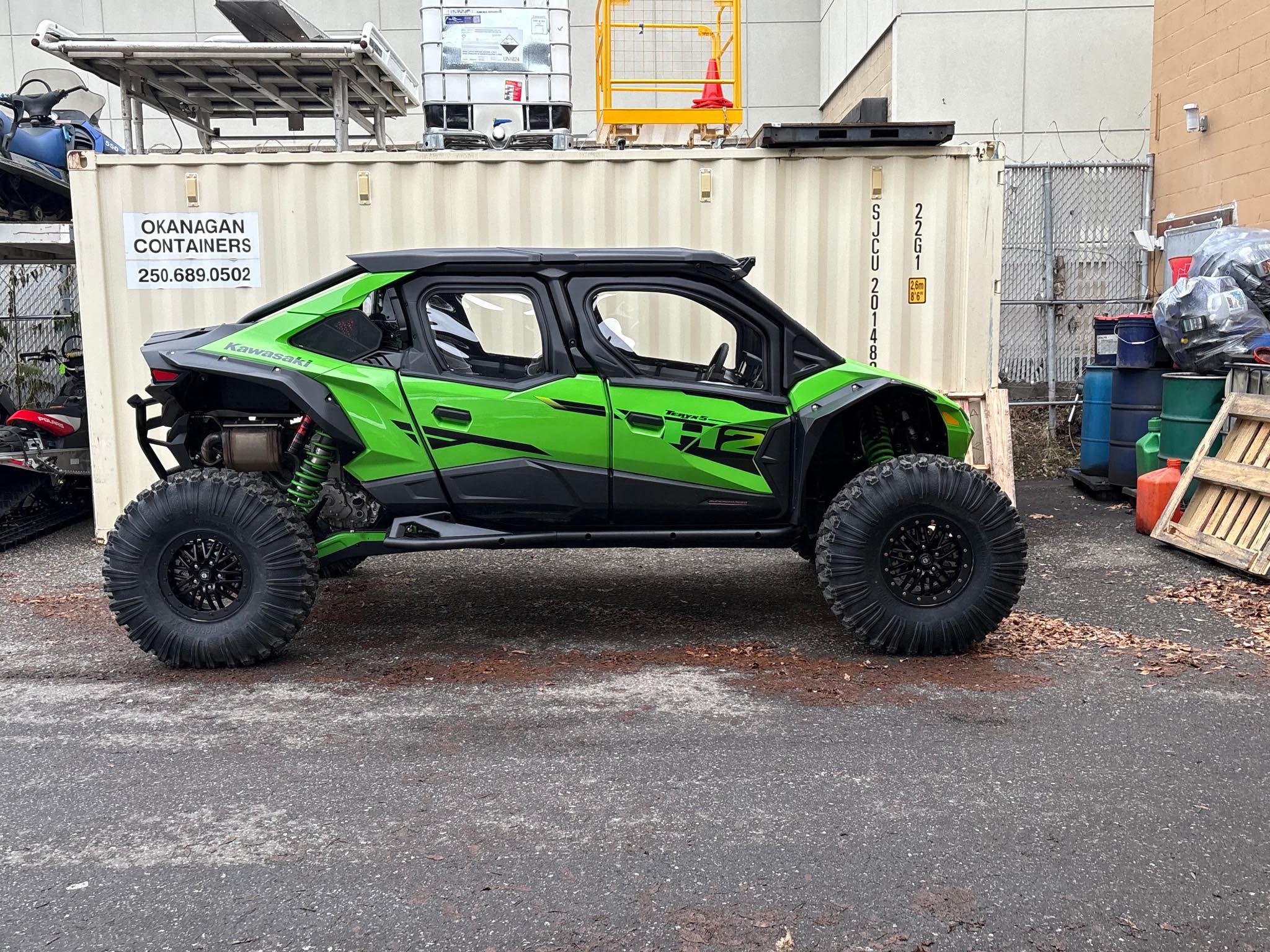 Coming soon to Canada. Kawasaki hard door enclosures!