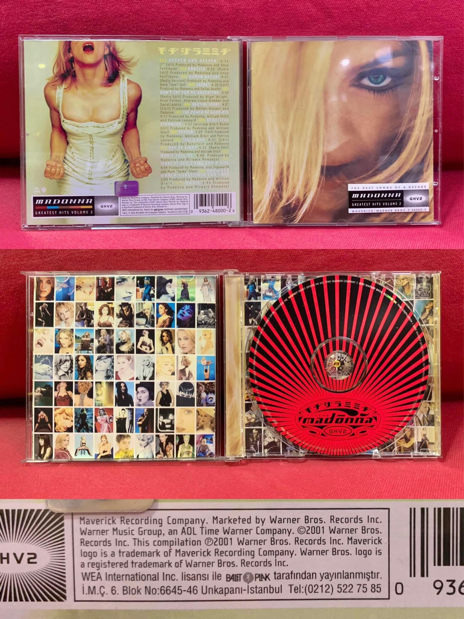 Madonna GHV2 remixed vinyl LP and CD