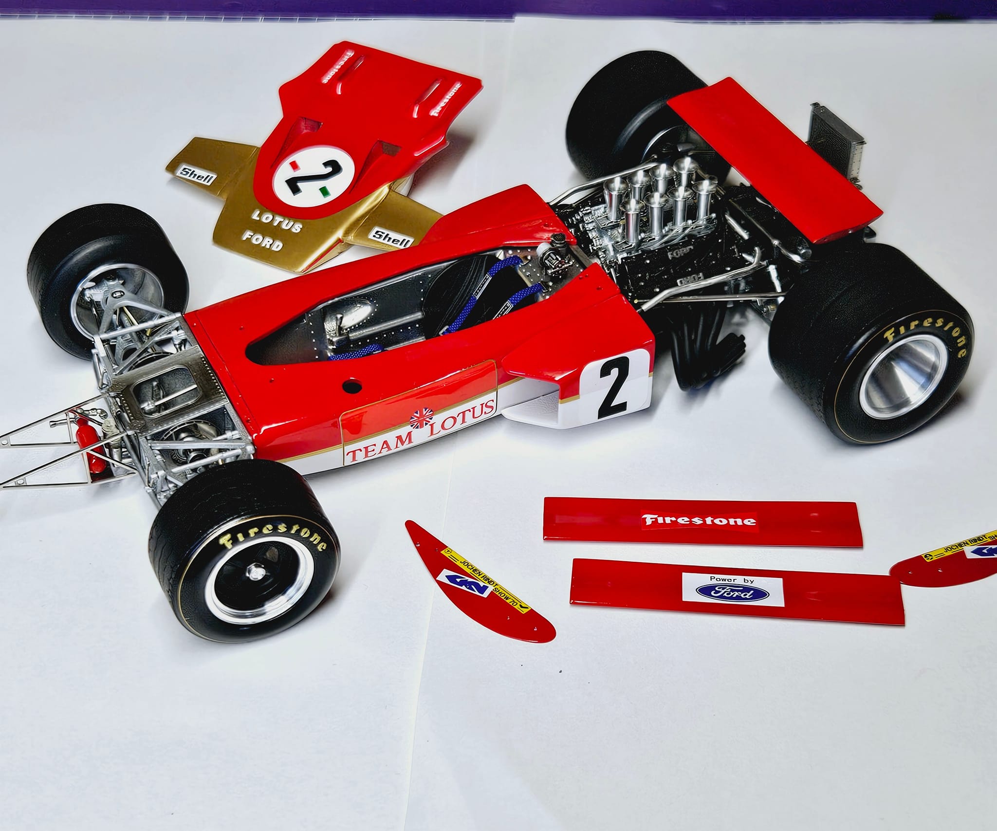 EBBRO 1/20 LOTUS TYPE 72E 1973 built in last year.