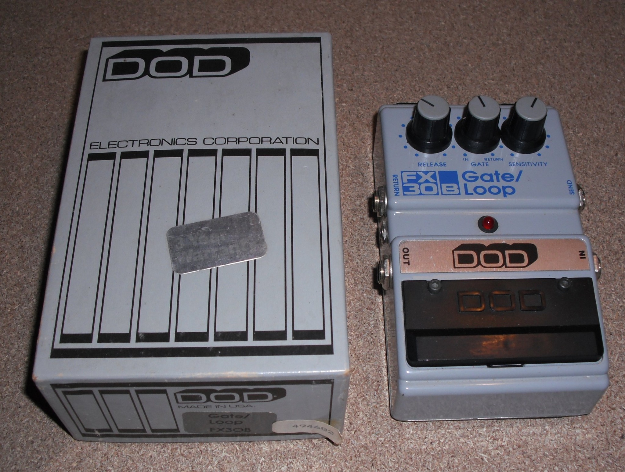 Forgot I had this DOD FX30b Gate/Loop pedal. Bought new in 1987