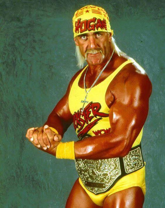 Hulk Hogan with WWE roster members in 1993