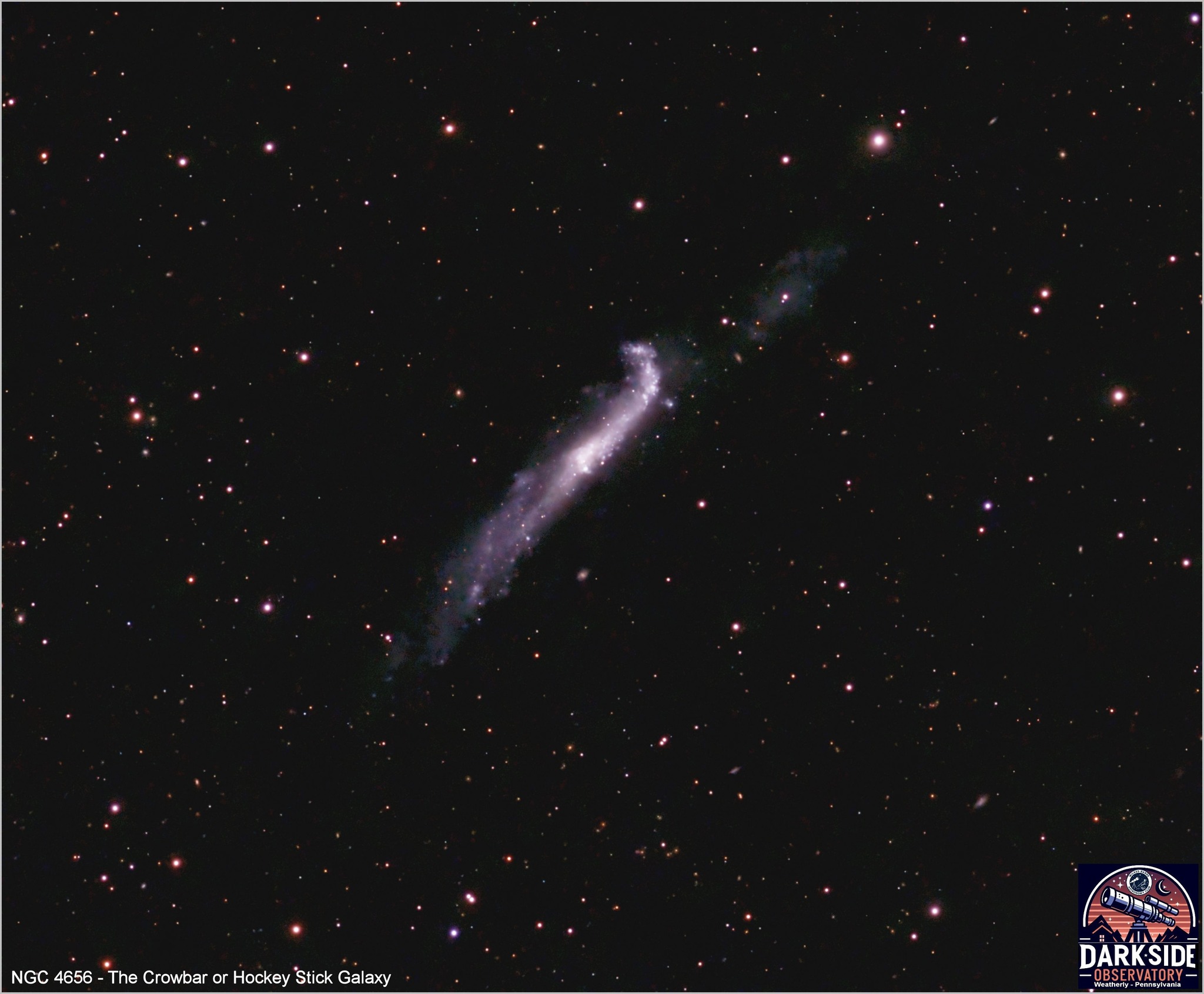 NGC 4656 Crowbar Galaxy astrophotography with ZWO ASI2600MC
