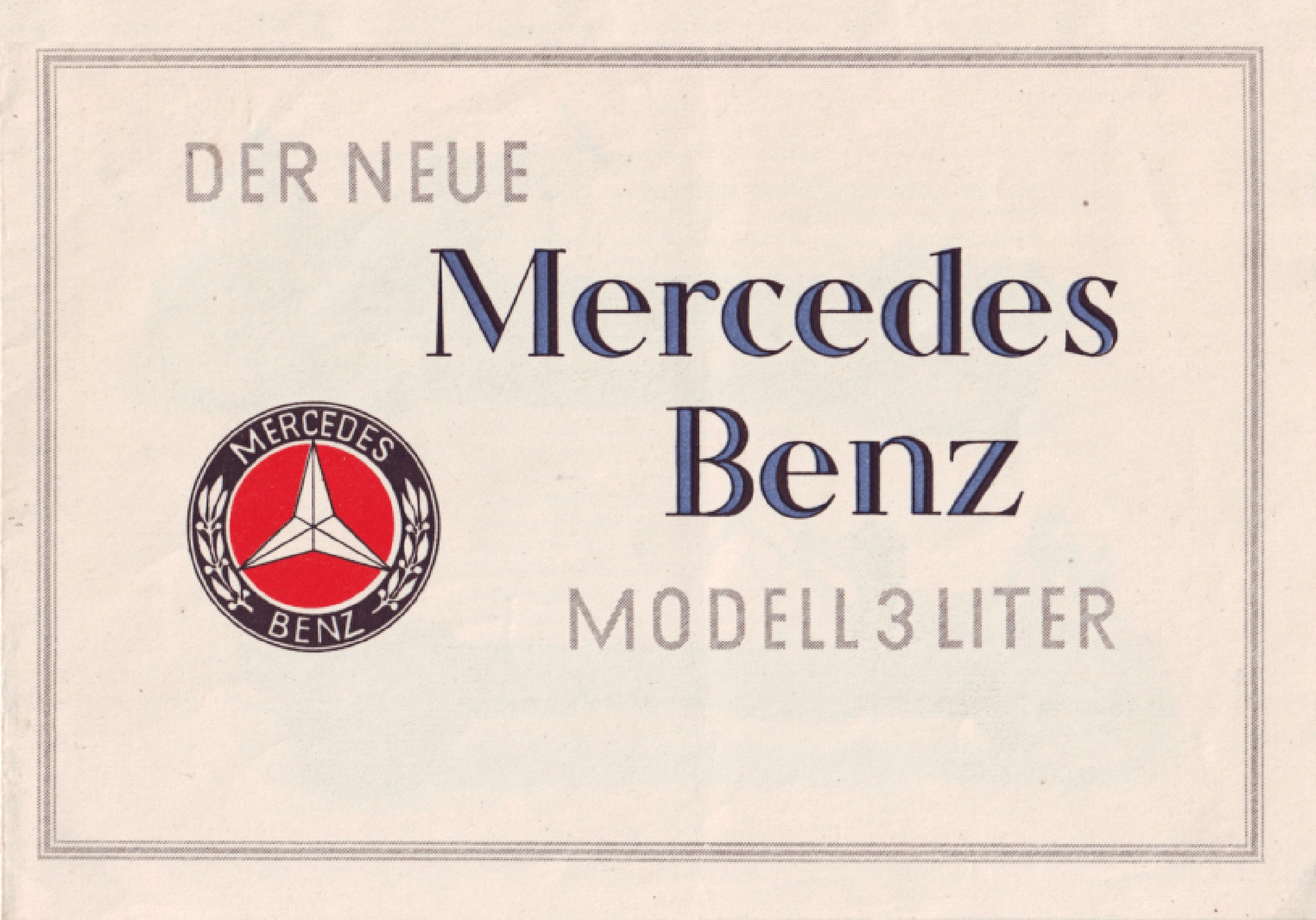 メル41047ページ Heikki - 1. 1927 Mercedes-Benz Model 3 Liter Brochure. Germany, 3