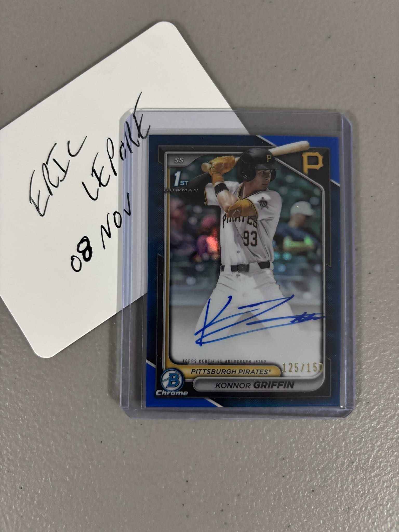 Is the 2024 Bowman Auto /150 the first signed card?