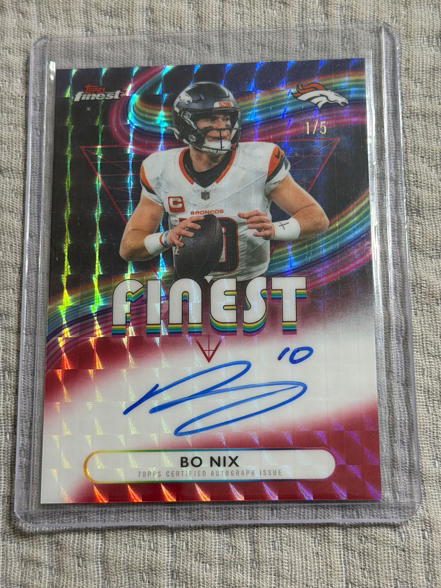 bo nix passing grade card Graded 2024 Panini Prizm #309 Rookie RC Football PSA 10 Gem Mint : Collectibles & Fine Art NFL Denver Broncos 2024 Score