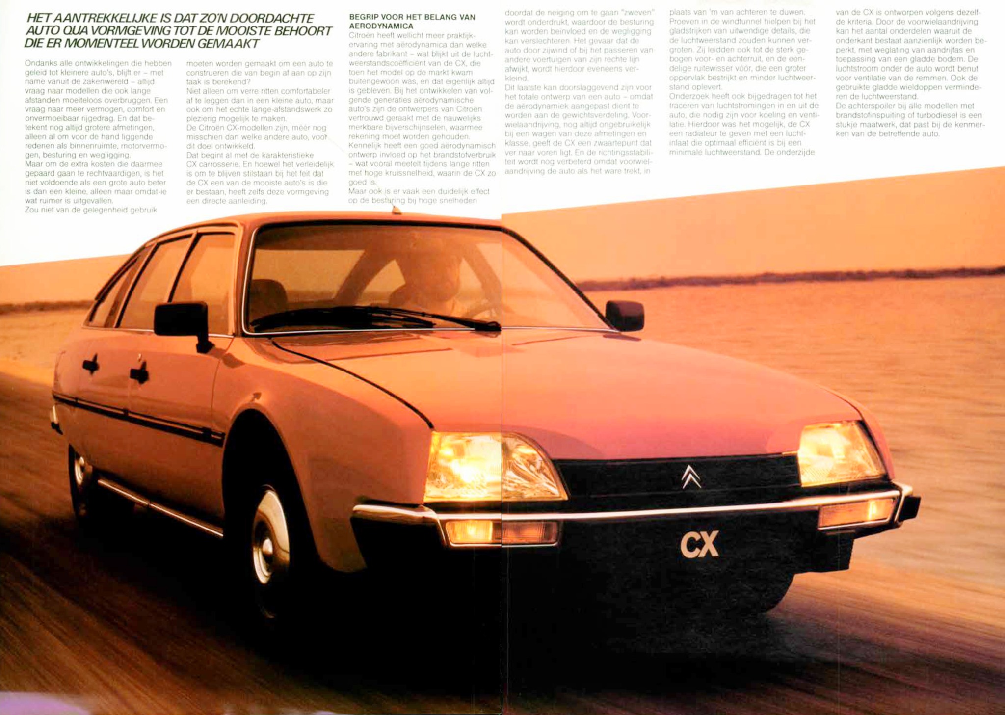 Heikki - Inside cover + 1. 1985 Citroën CX Brochure. Netherlands