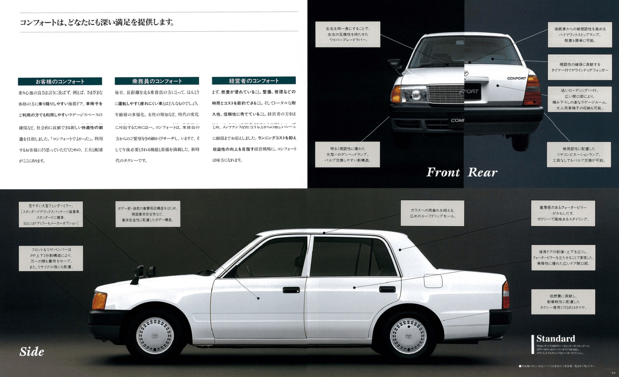 1996 Toyota (Crown) Comfort Brochure. Japan, 12-1995. P70012-9512