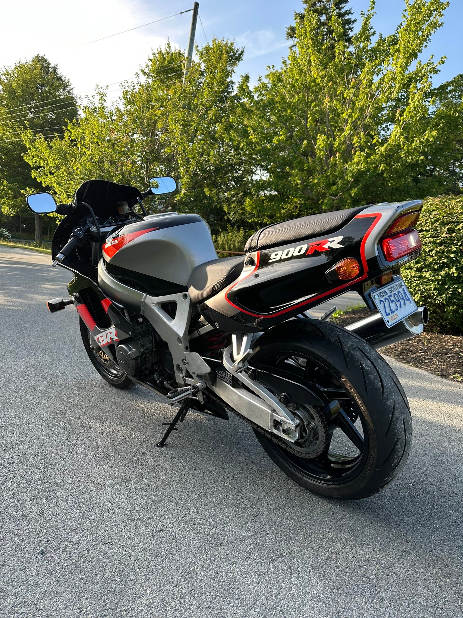 Restored 1993 CBR900RR Fireblade motorcycle
