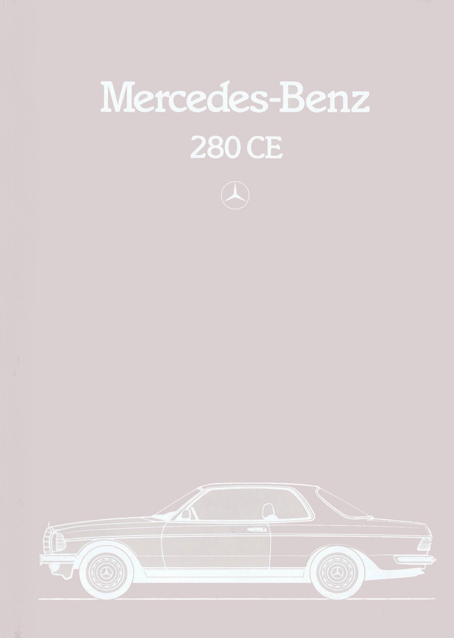 1984 Mercedes-Benz C123 280 CE Brochure. Japan, 2-1984. 昭和59年