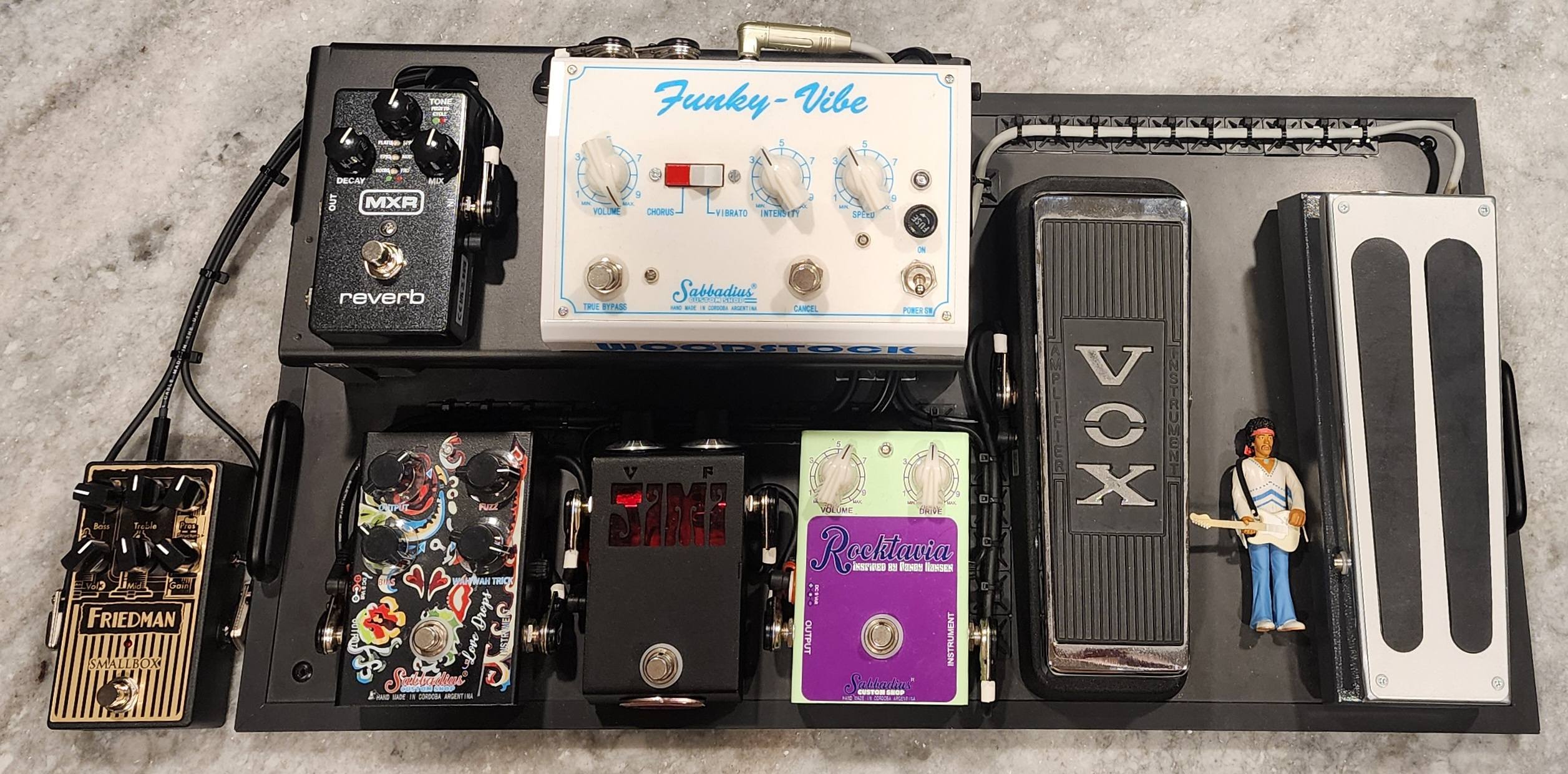 My complete Hendrix pedalboard with MXR Reverb and Friedman Smallbox