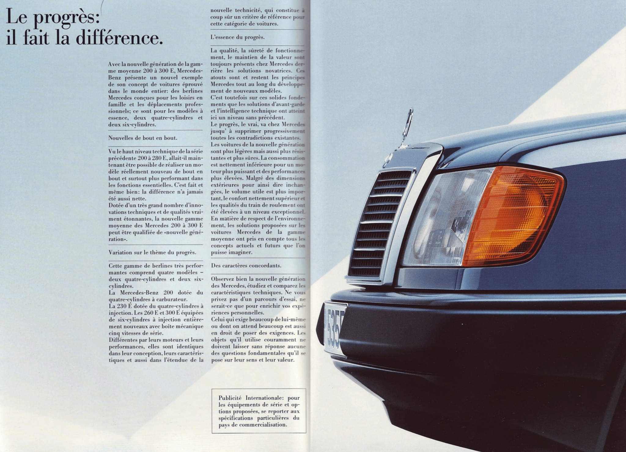 1986 Mercedes-Benz W201 190E Brochure. Japan. 昭和61年 メルセデス