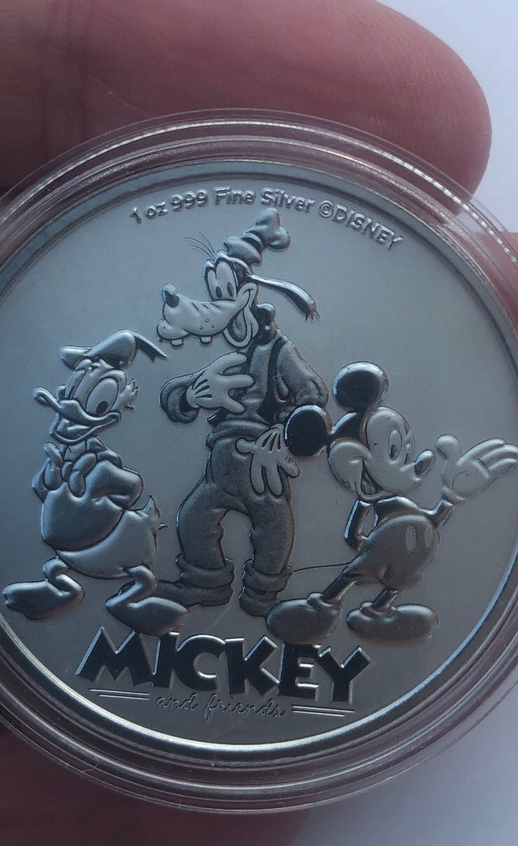 Rare Disney Mickey Mouse 60th anniversary commemorative coin set