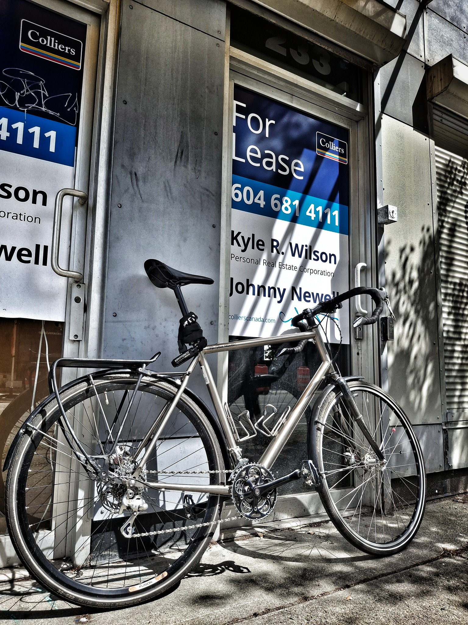 Riding custom Rip Van Winkle titanium bike for 20 years