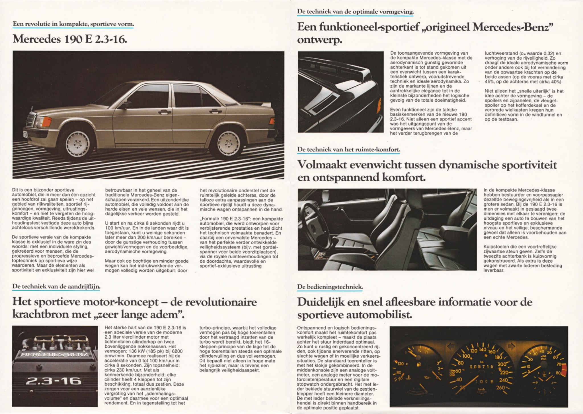 Heikki - 5-6. 1985 Mercedes-Benz W201 190 E 2.3-16 Brochure