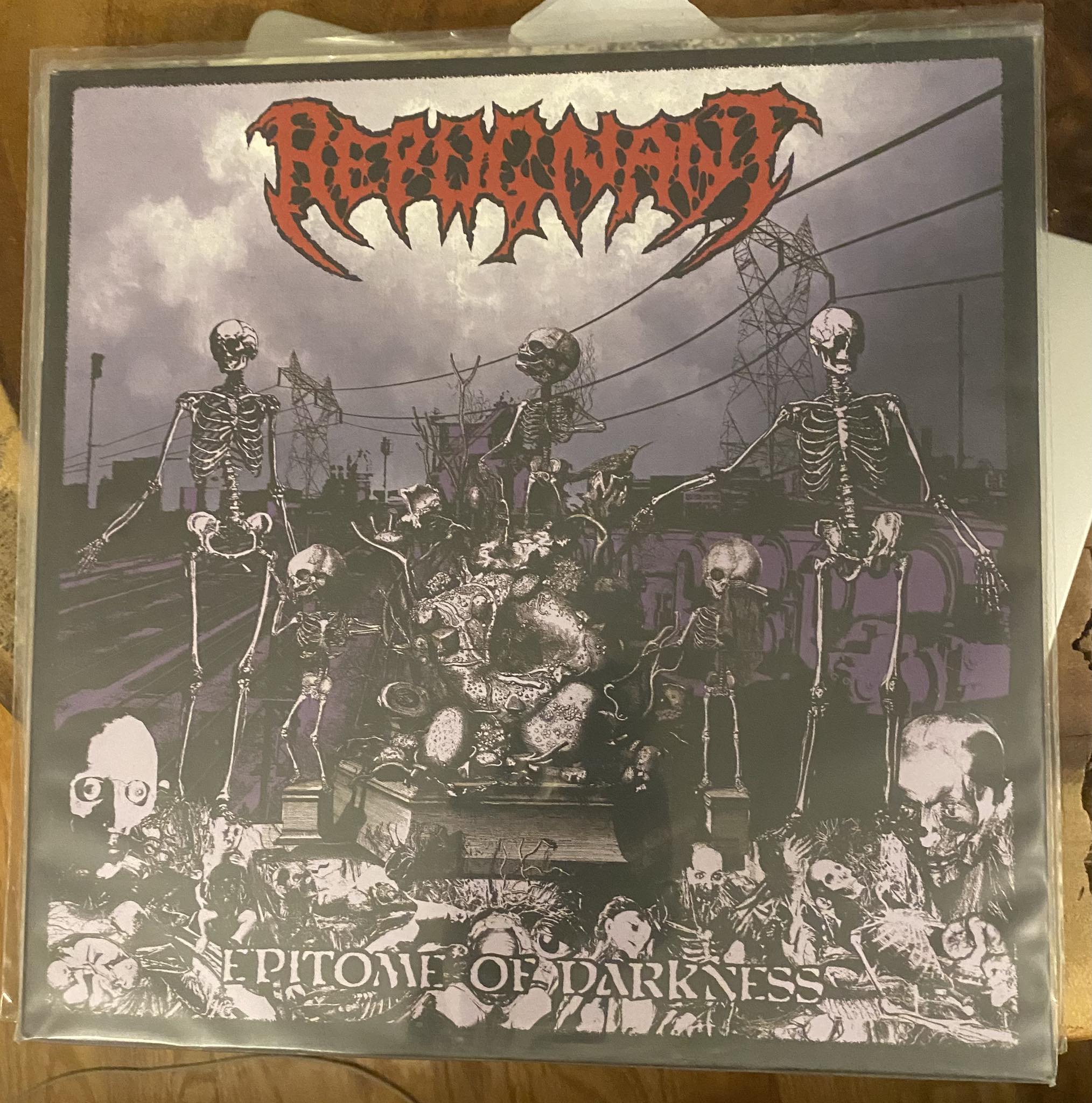 Rare Vinyl Record Signed by Tobias Forge and Repugnant Band Members