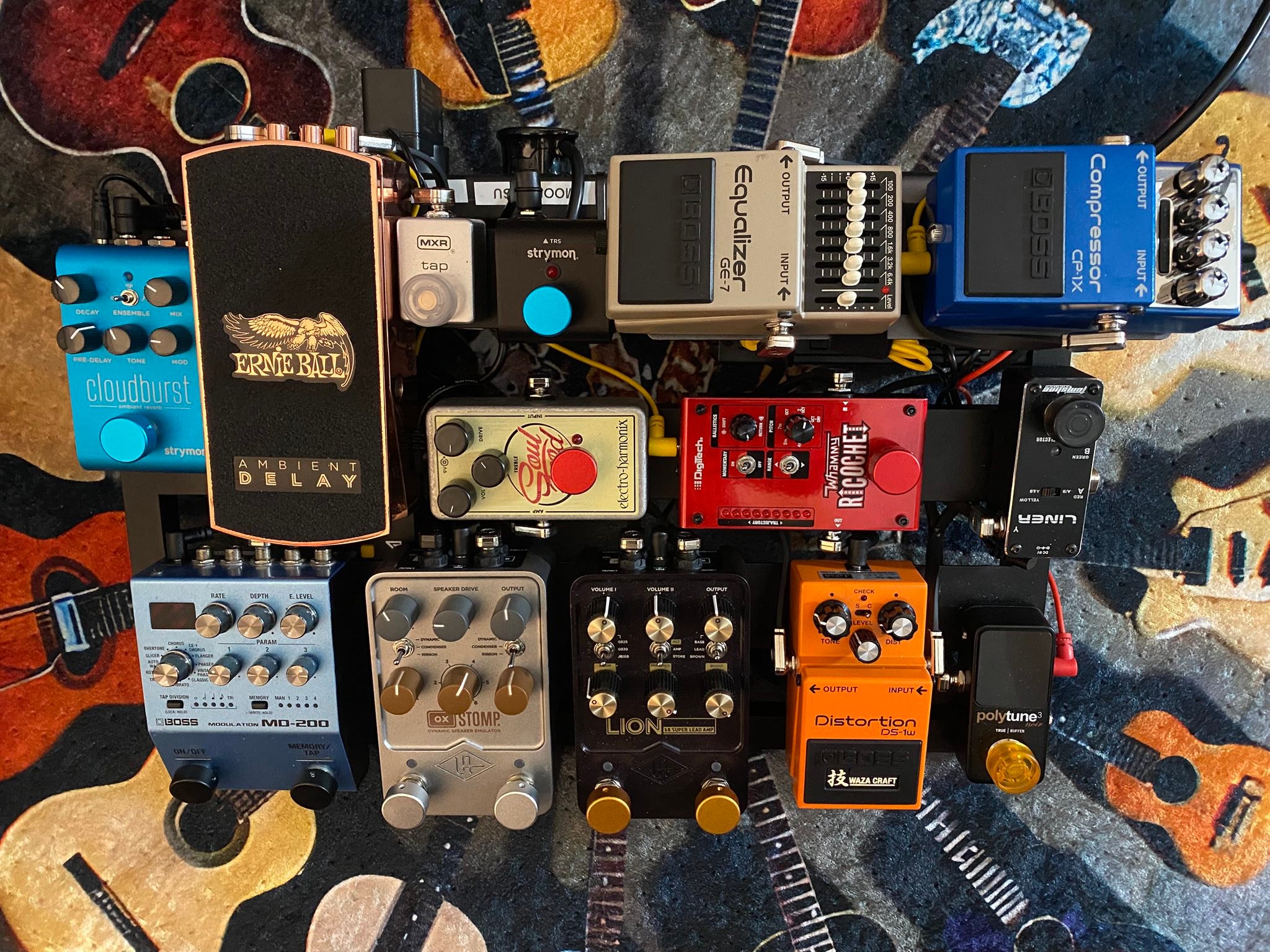 Upgraded to rockboard cinque 5.2 pedalboard for better layout