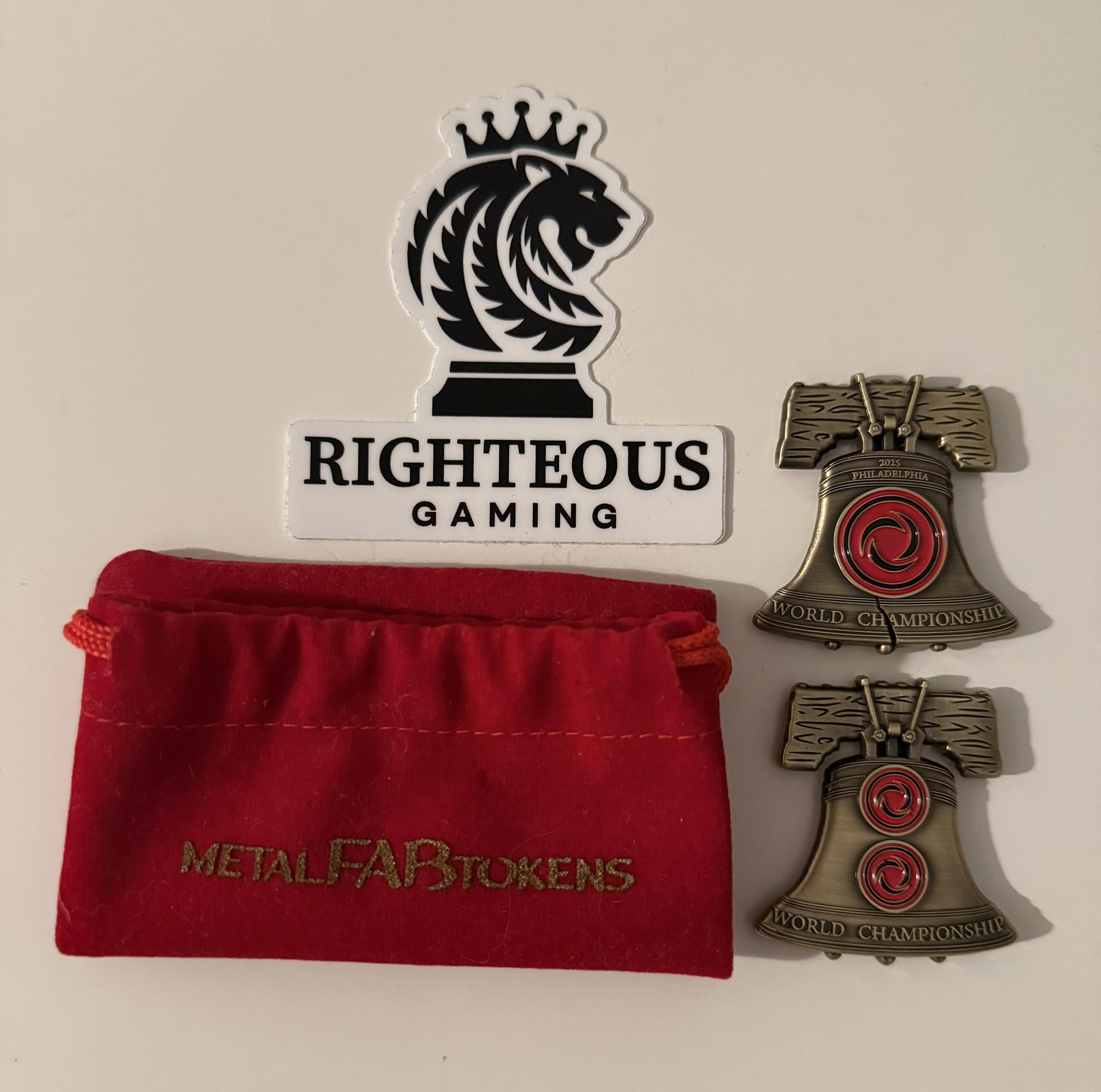 Righteous Gaming sells Worlds Philadelphia Metal Fab tokens