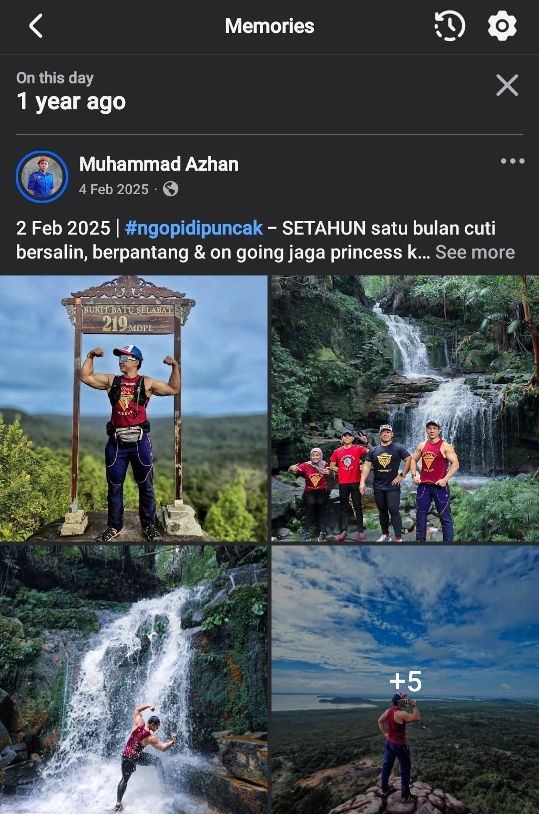 Muhammad Azhan - Hiking Bukit Batu Selabat & Arong Serait... | Facebook