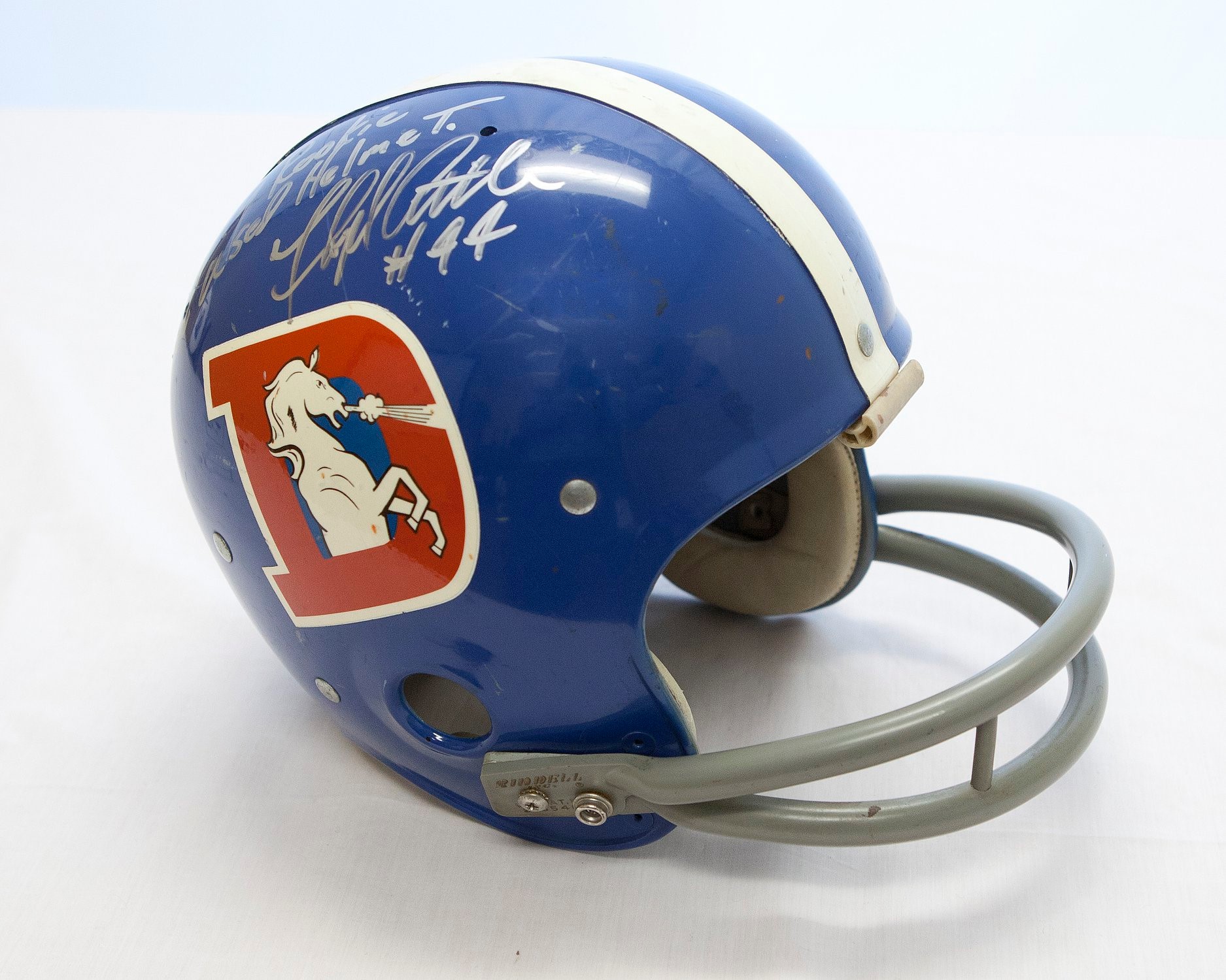 1967 football helmet Riddell Kra-Lite RK2 Dallas Cowboys Walt Garrison  WESTBROOKSPORTSCARDS Pro - This helmet was