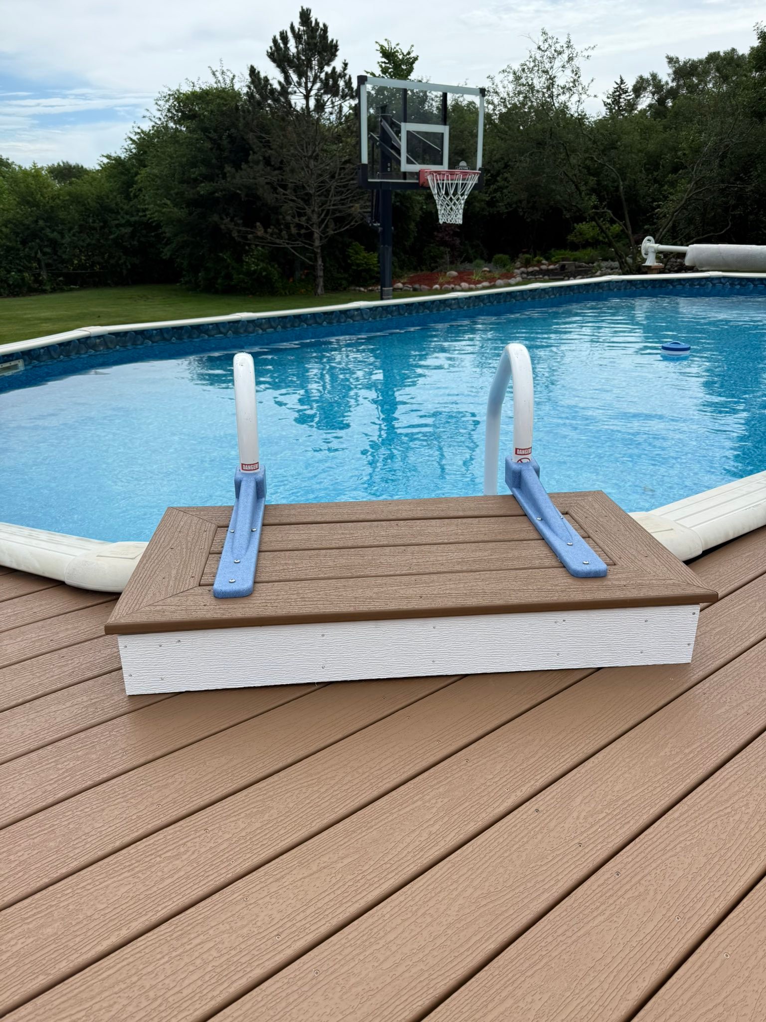 Above Ground Pool Deck Railing Wood Top Rails For Above Ground Pool.