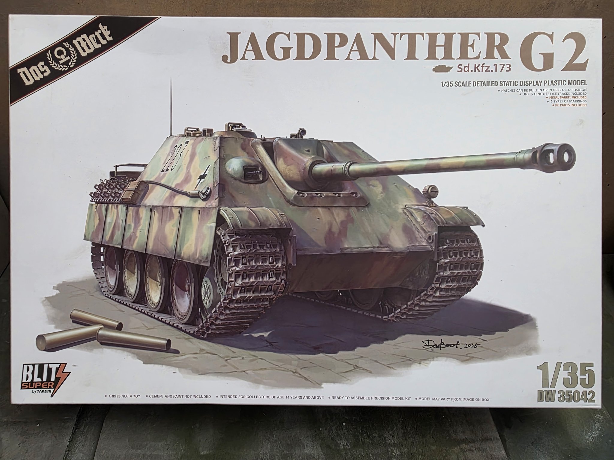 Das Werk Jagdpanther G2 1/35 scale model build review