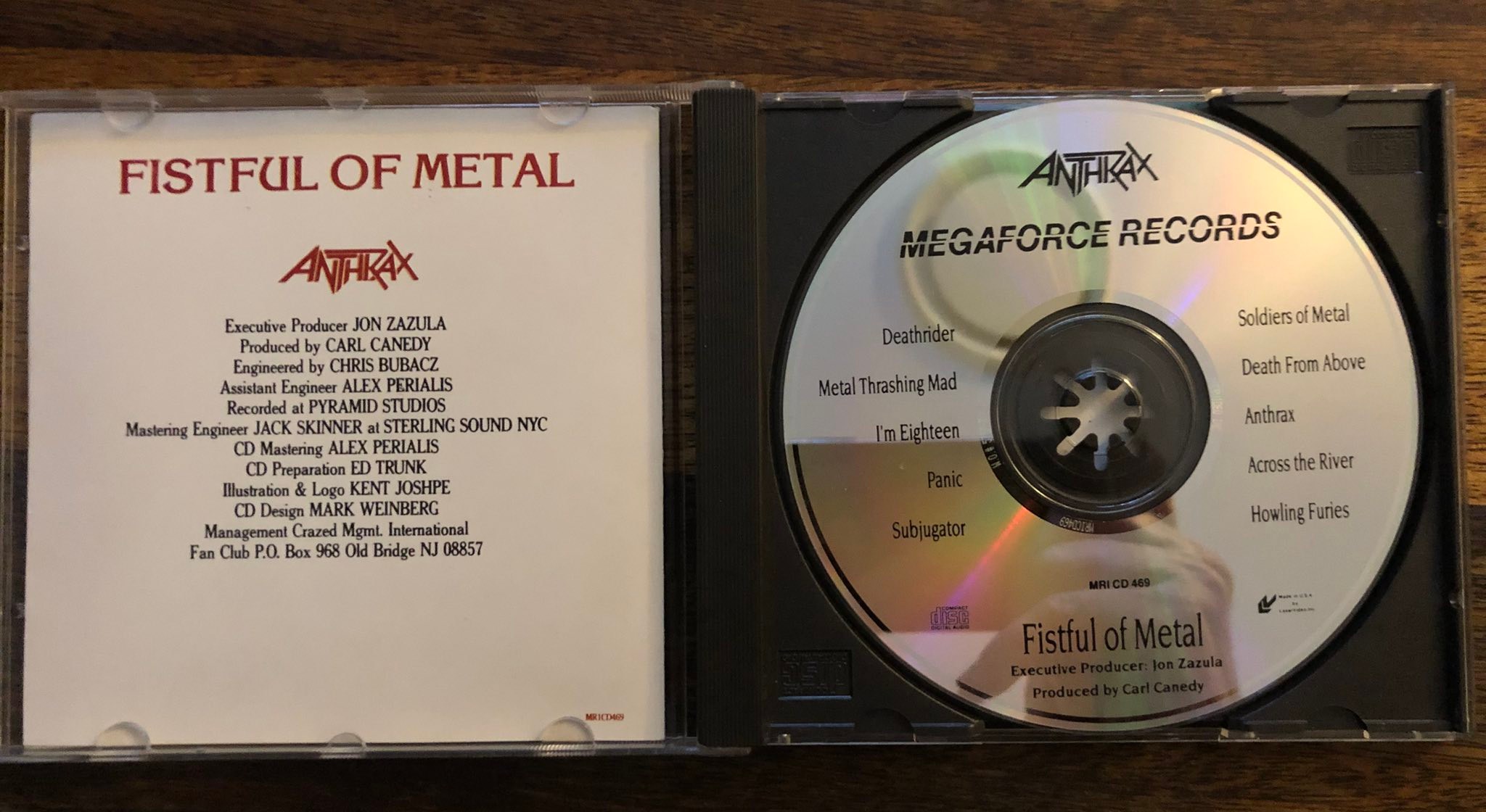 Anthrax: Fistful of Metal (1984 USA) (Megaforce Records – MRI 469