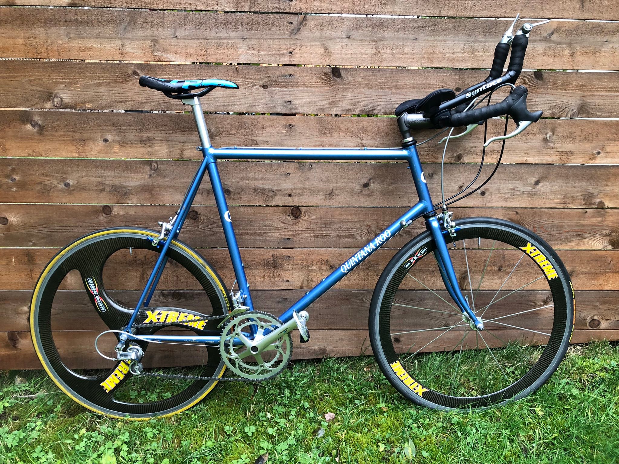 1993 Quintana Roo Superform Tri bike with Suntour Superbe Pro