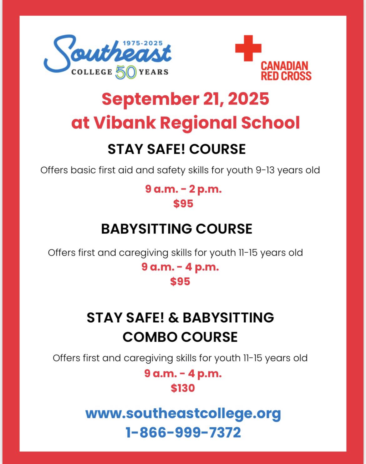 Everything Vibank | Stay Safe! Course & Babysitting Course @ VRS on ...