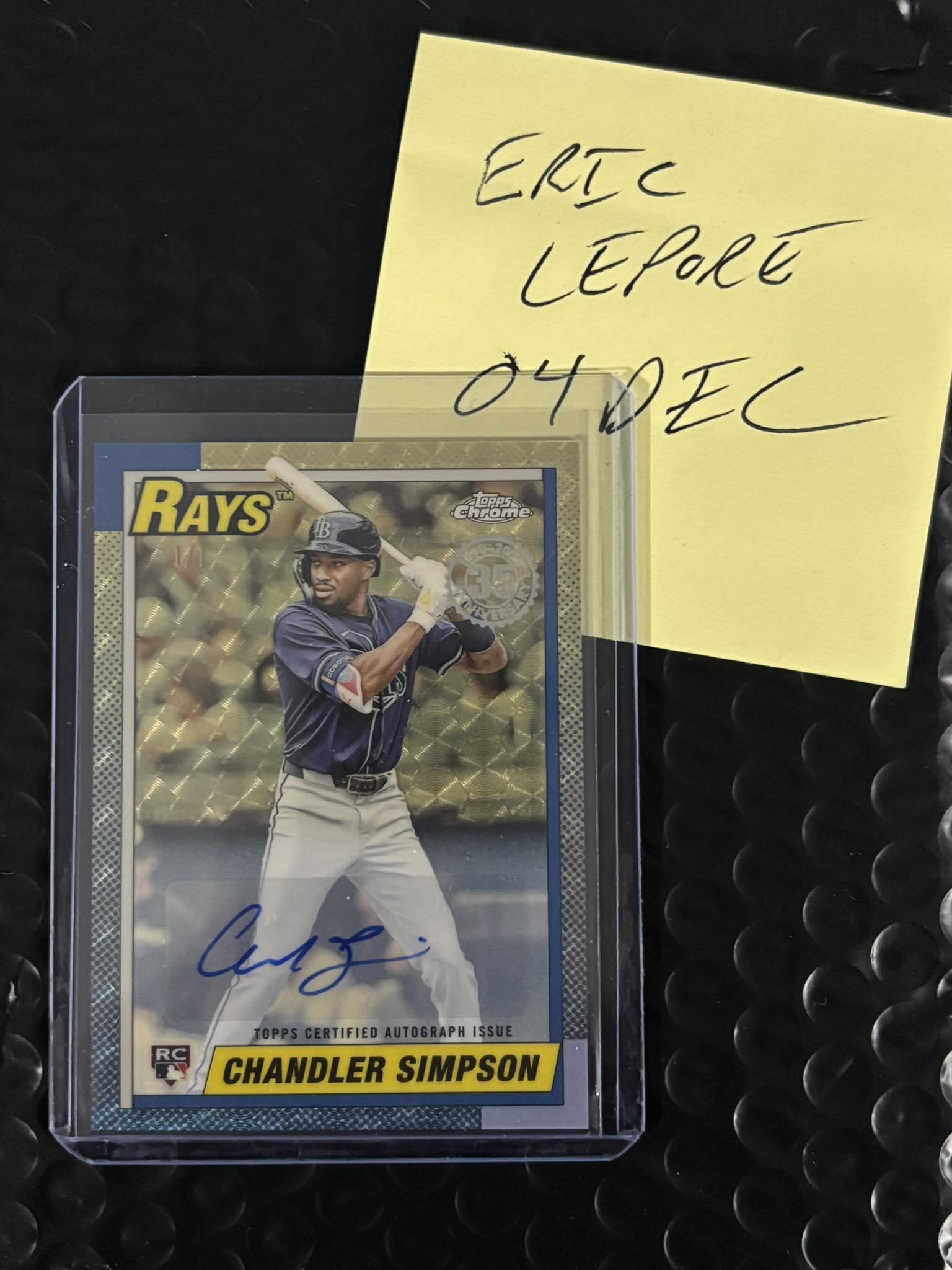 2025 Topps Update Chrome Chandler Simpson RC auto