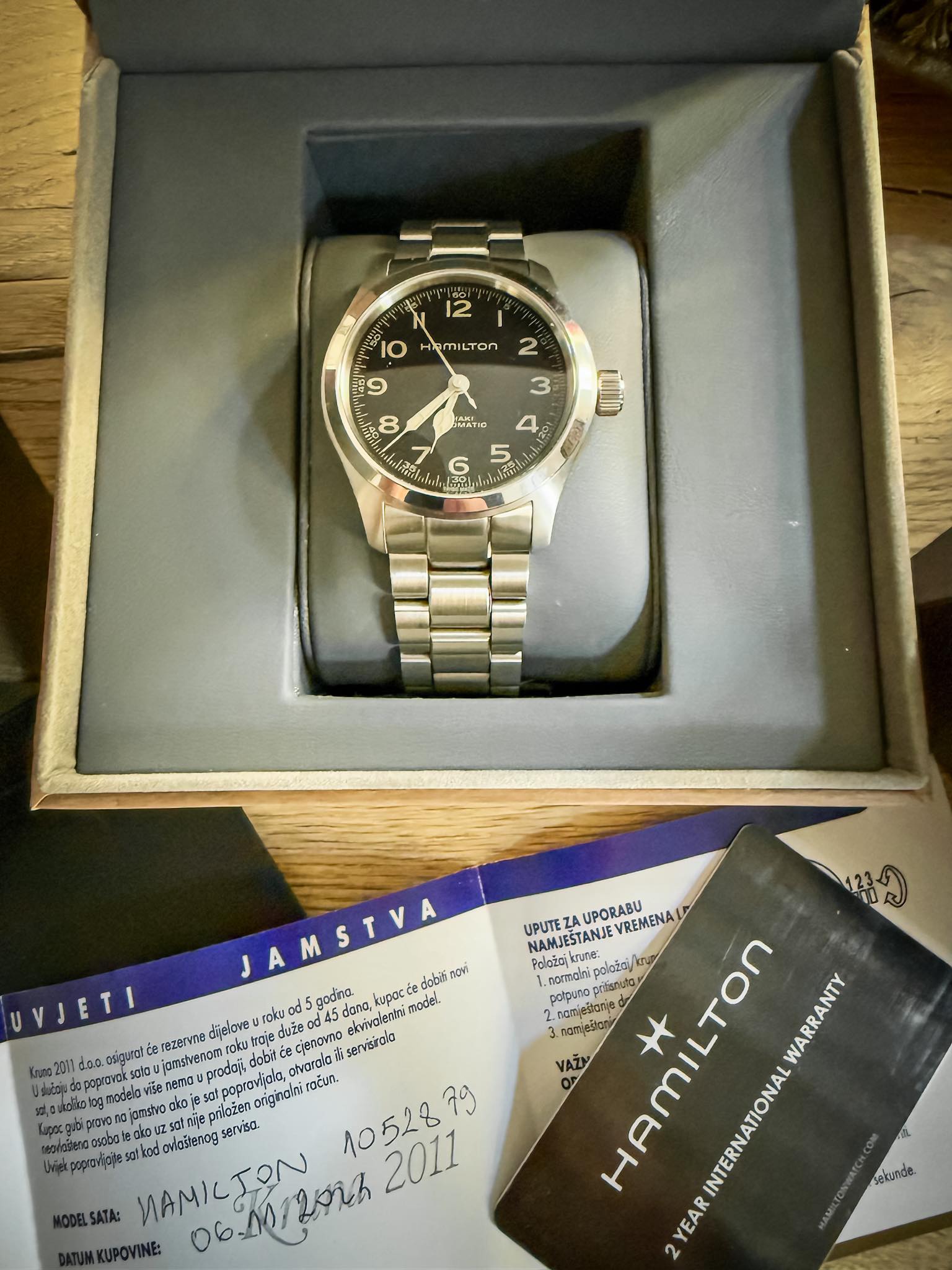 Prodajem: Hamilton Khaki 38 mm (Murph), full set, garancija do 11 