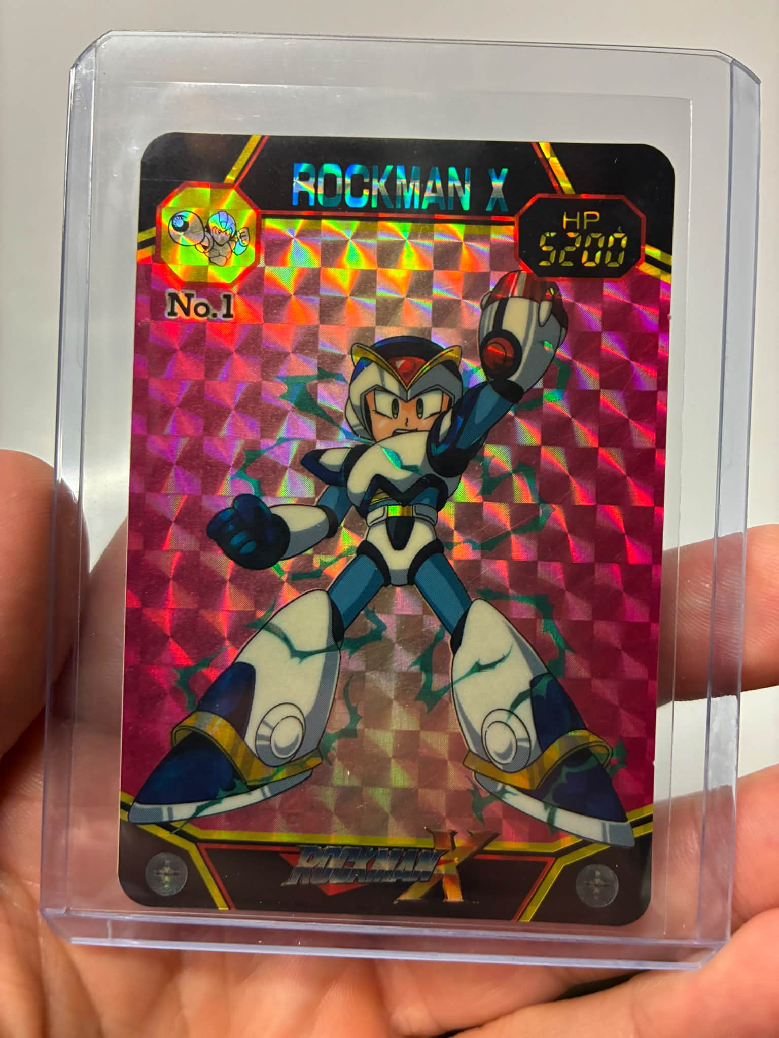 Rockman X holographic card number 1 of 42