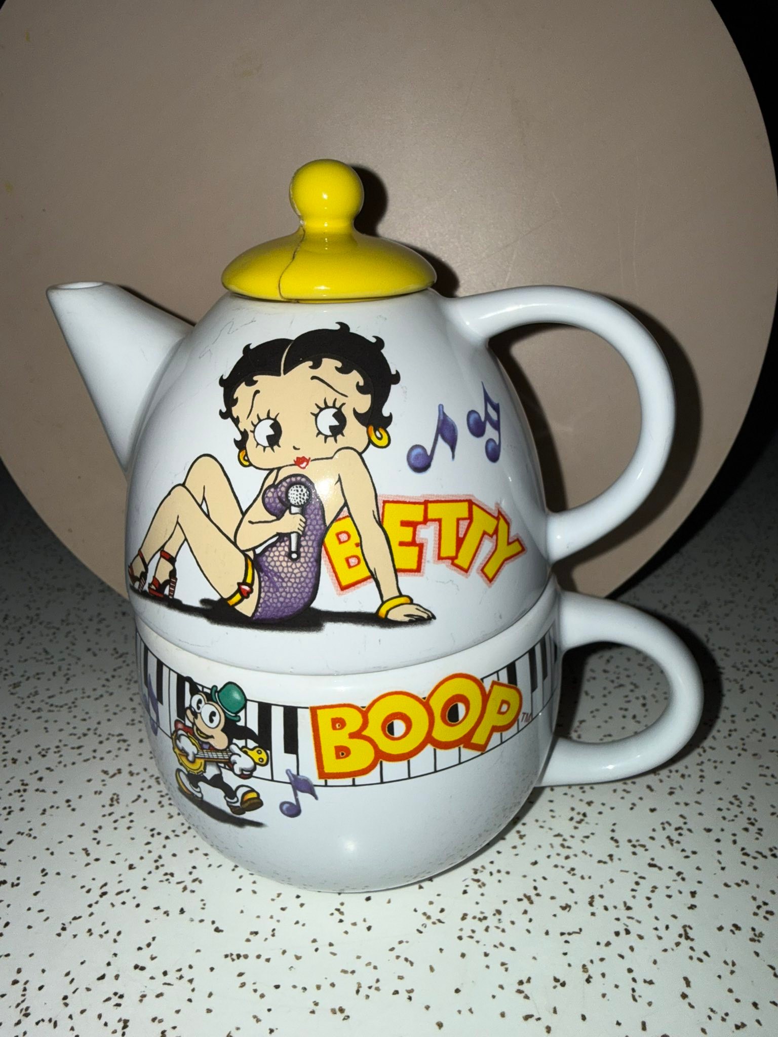 Betty boop tea pot and figurine မပေ်းသပ်ပ B98 Воэр อ5