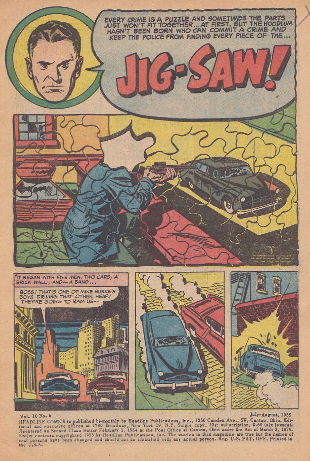 Headline Comics #72, July/August 1955. Marvin Stein, pencils and inks.