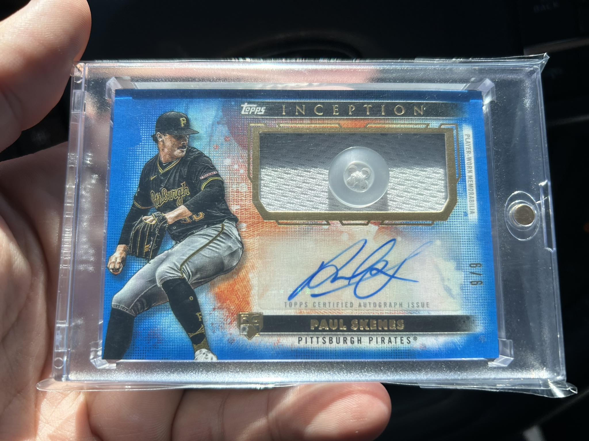 2024 Topps Inception Paul Skenes blue RBA 6/6 pull
