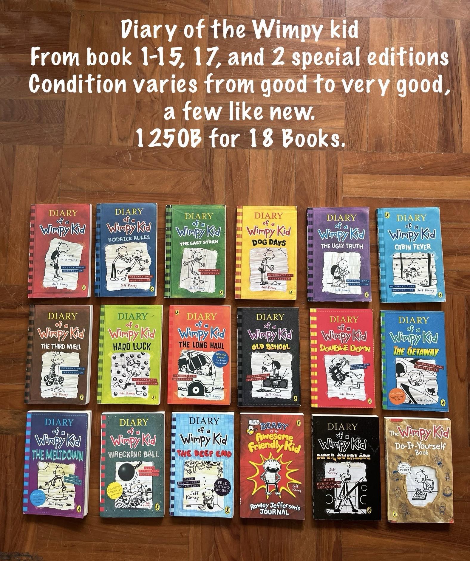 Diary of a Wimpy Kid 18 book set for sale