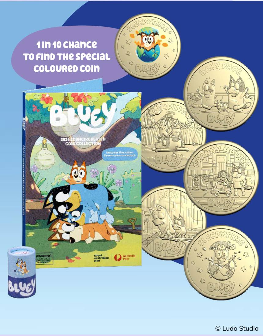 Bluey coins are back! A brand-new coin collection will be