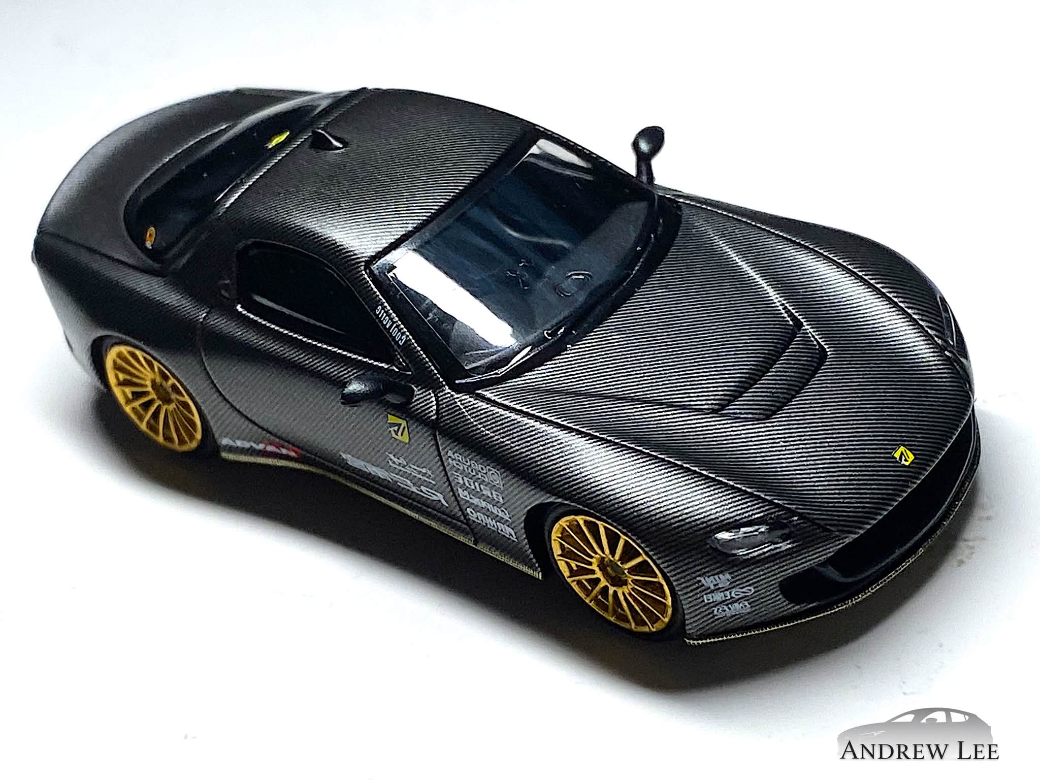 Mini GT RE-Amemiya Mazda RX-7 limited edition model with trophy
