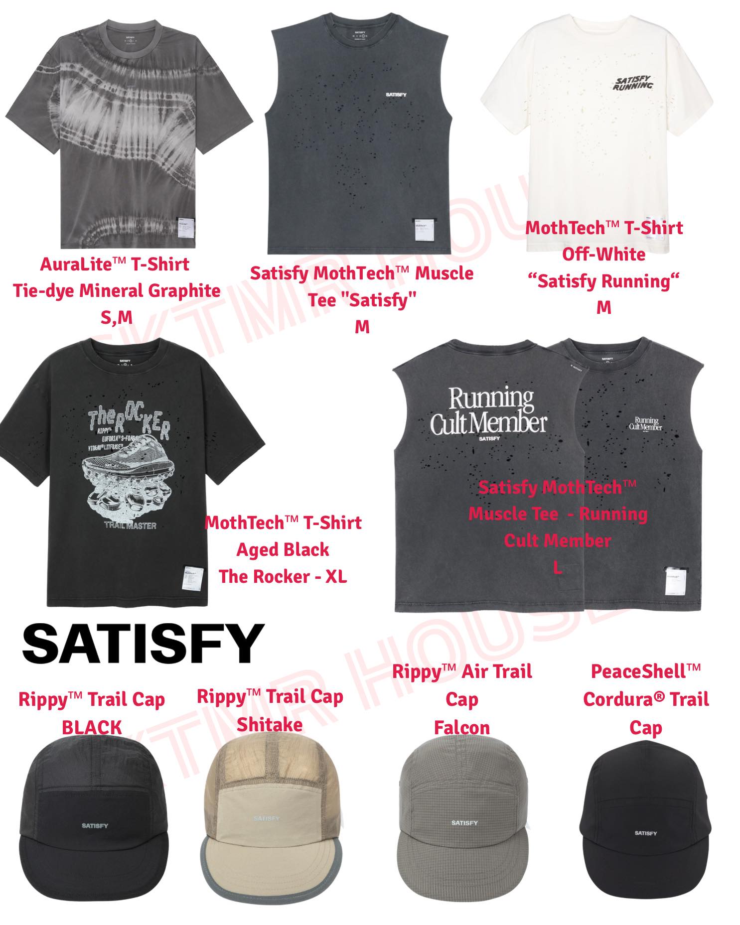 Satisfy running clothing for sale