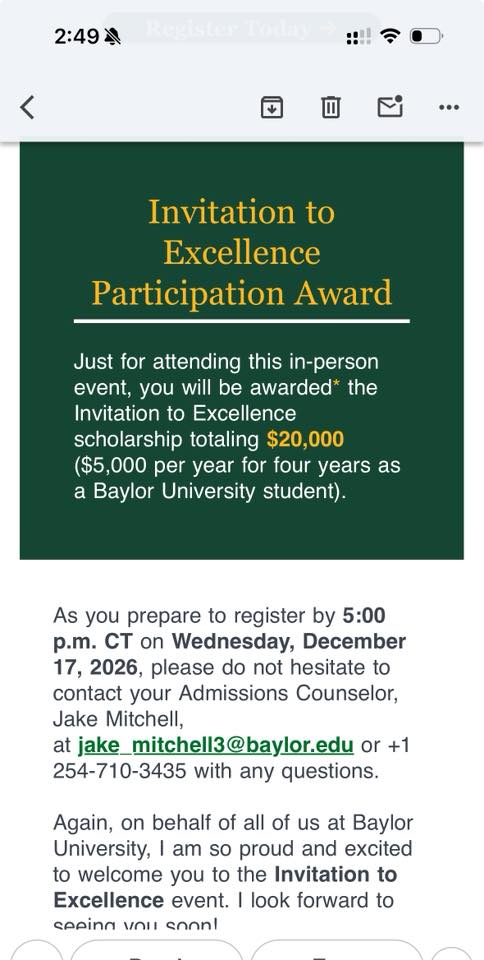OFFICIAL Parents of Class of 2026 | My daughter just received this ...