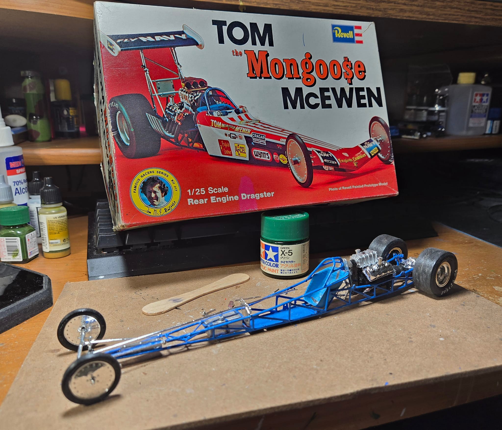 Building 1974 Tom McEwen Mongoose dragster model