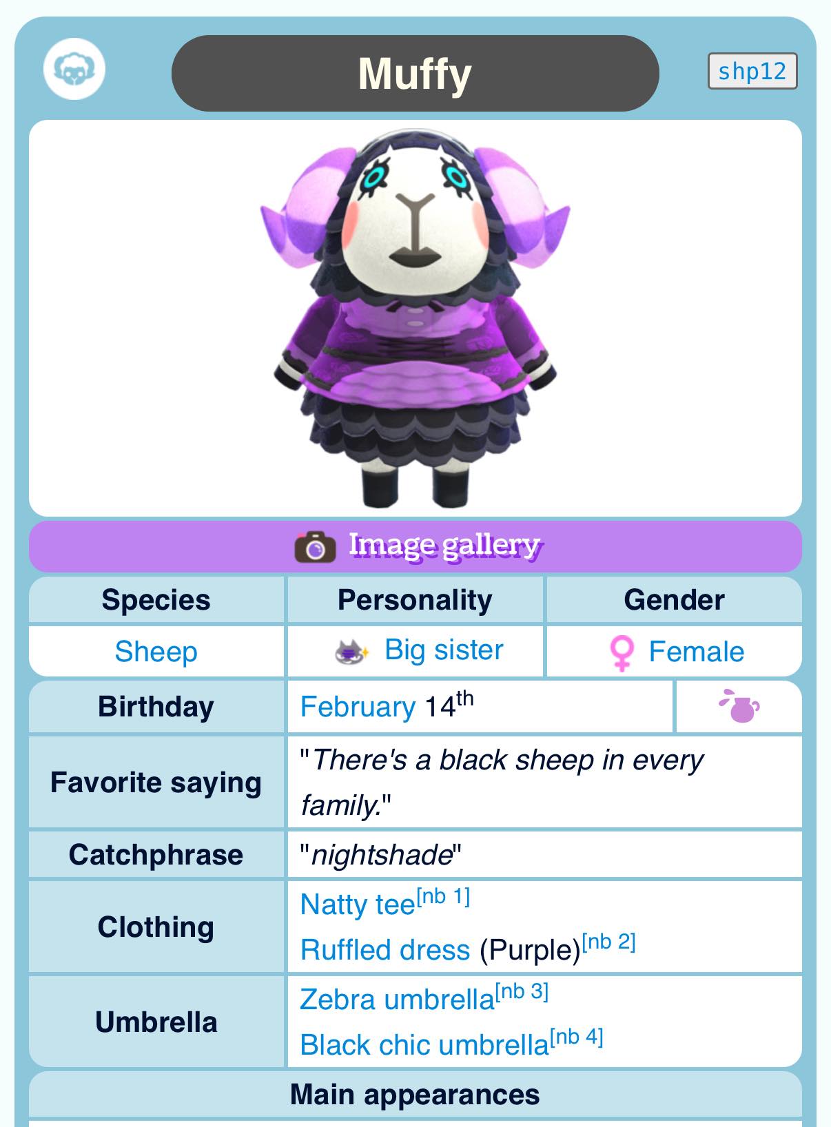 Muffy Animal Crossing 091 Card TCG Nintendo Amiibo Japanese