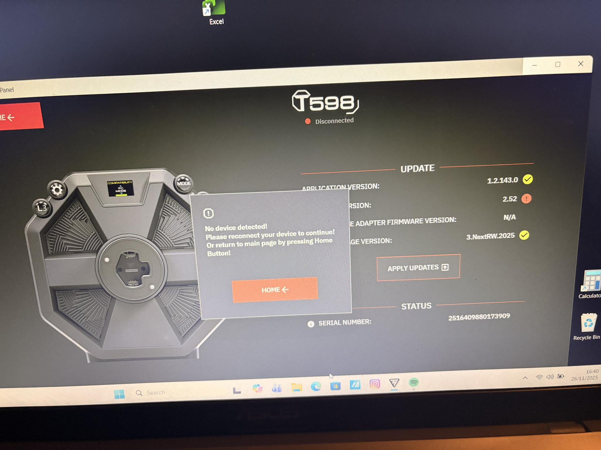 Thrustmaster Owners Group | T598 firmware update issue | Facebook