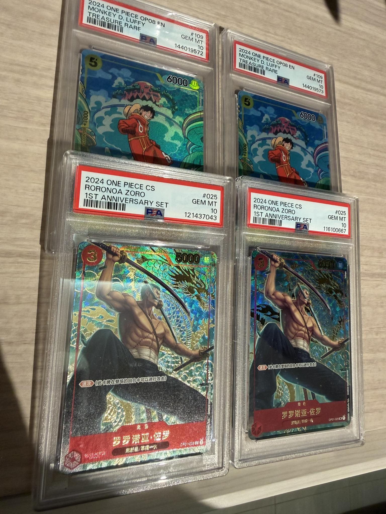 PSA 10 Nico Robin 2024 One Piece Chinese 1st Anniversary Set for trade