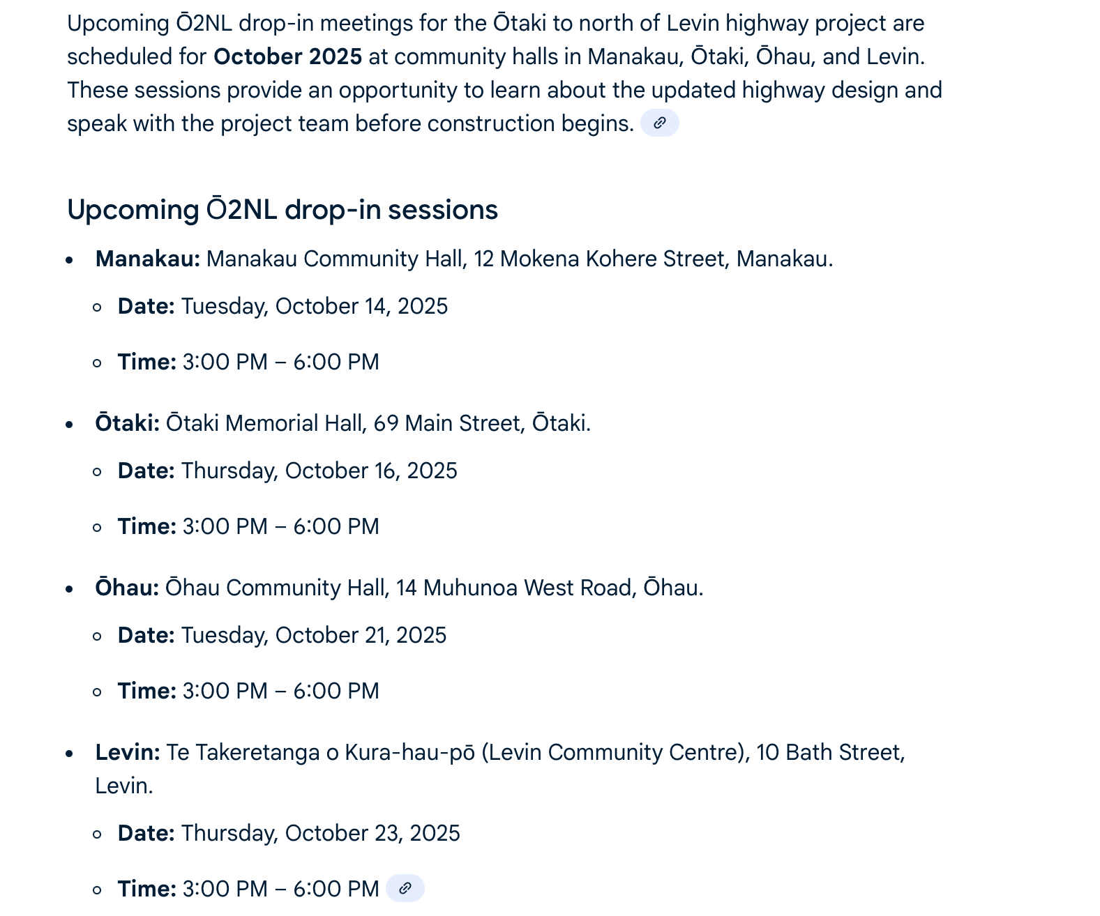 Horowhenua Ō2NL Expressway Discussion Group | Facebook