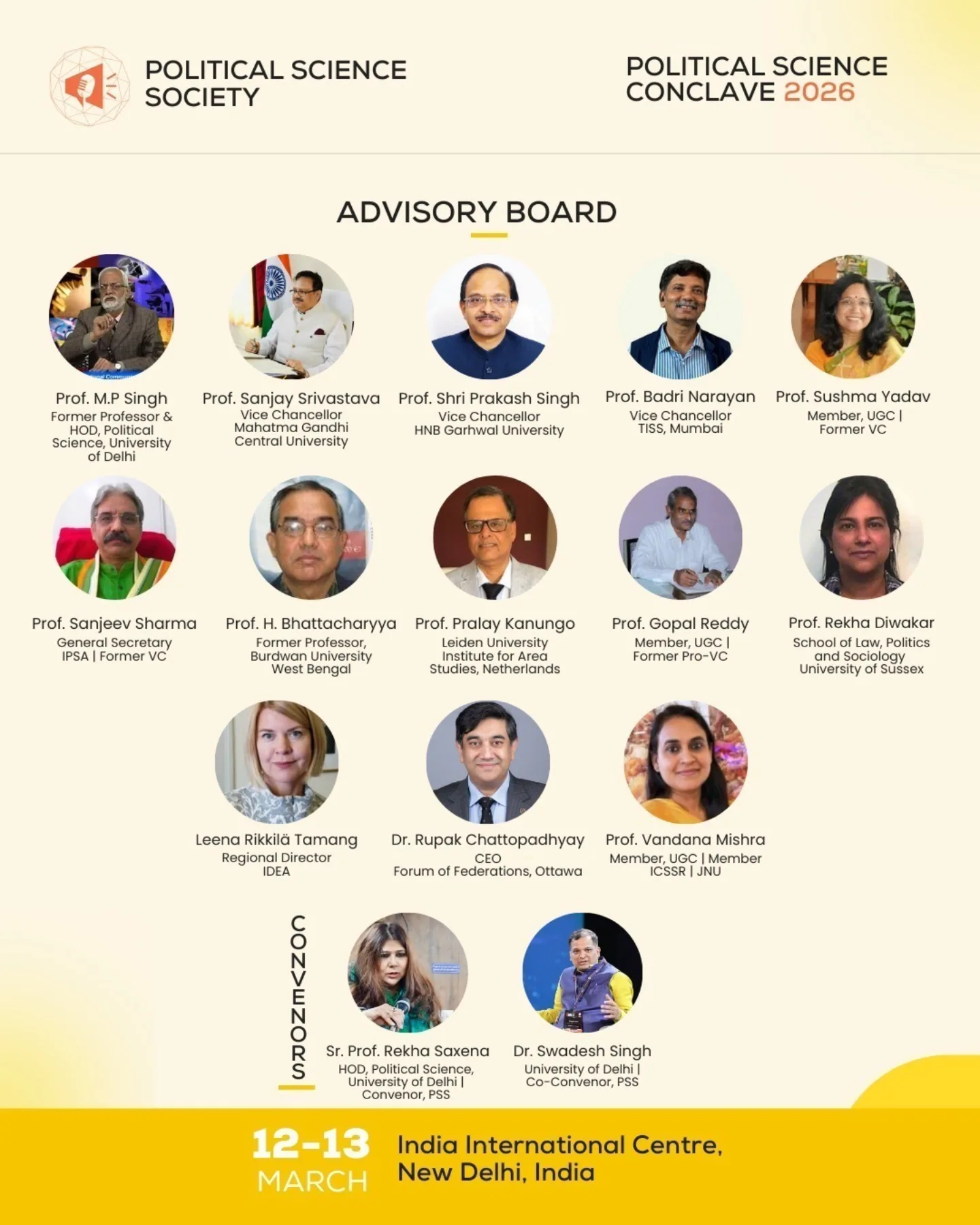 Swadesh - Proud to announce the Advisory Board for the Political ...