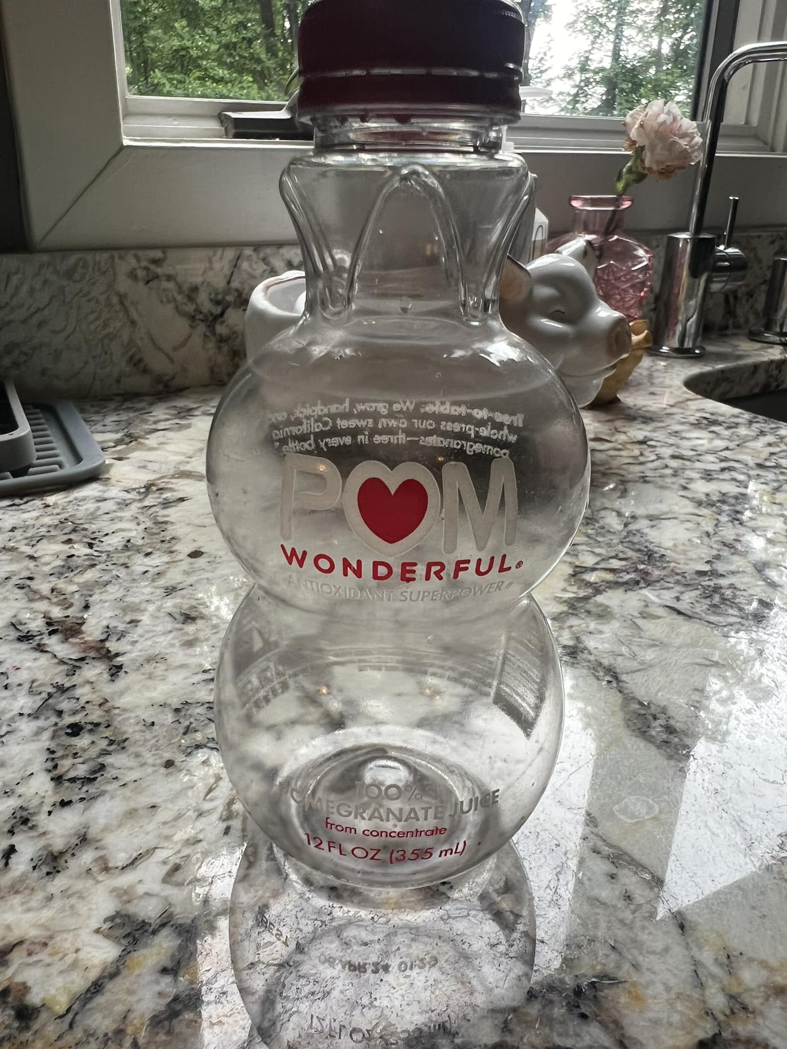 Ideas for repurposing a plastic pom bottle?